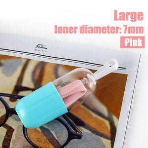 Foldable Silicone Collapsible Straw with Case