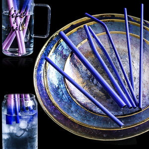 Color Changing Reusable Stainless Steel Straws