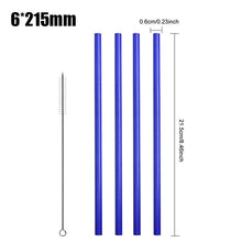 Load image into Gallery viewer, Color Changing Reusable Stainless Steel Straws