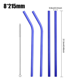 Color Changing Reusable Stainless Steel Straws