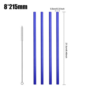 Color Changing Reusable Stainless Steel Straws