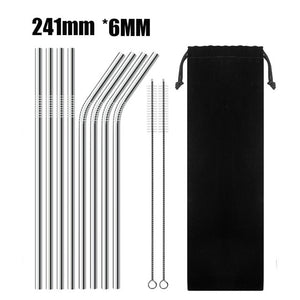 Stainless Steel Reusable Drinking Straws