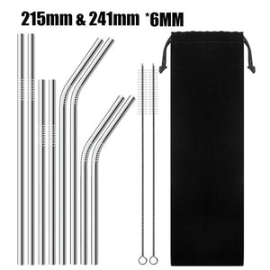 Stainless Steel Reusable Drinking Straws