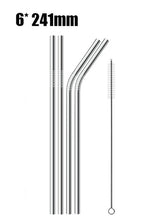 Load image into Gallery viewer, Stainless Steel Reusable Drinking Straws