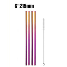 Load image into Gallery viewer, Stainless Steel Reusable Drinking Straws