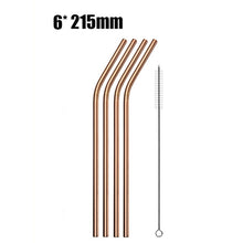 Load image into Gallery viewer, Stainless Steel Reusable Drinking Straws