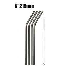 Load image into Gallery viewer, Stainless Steel Reusable Drinking Straws