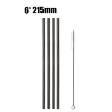 Load image into Gallery viewer, Stainless Steel Reusable Drinking Straws