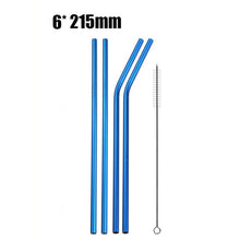 Load image into Gallery viewer, Stainless Steel Reusable Drinking Straws