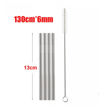 Load image into Gallery viewer, Stainless Steel Reusable Drinking Straws