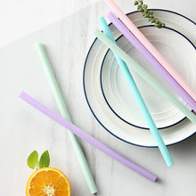 Load image into Gallery viewer, Reusable Silicone Straws